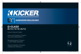 Kicker 2015 L7 Loaded Enclosures Le manuel du propriétaire