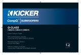 Kicker CompQ Subwoofer Le manuel du propriétaire