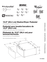 Whirlpool 15.5" (39.4 cm) Washer/Dryer Pedestal Manuel utilisateur