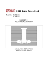 Kobe Range Hoods IS2036GS Manuel utilisateur