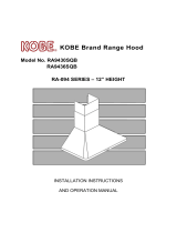 Kobe Range Hoods RA-094 Serie Manuel utilisateur