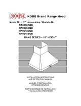 Kobe Range Hoods RA0242SQB Manuel utilisateur