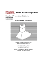 Kobe Range Hoods RA9236SQB Manuel utilisateur