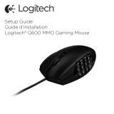 Logitech G600 MMO Gaming Mouse Manuel utilisateur