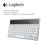 Logitech Wireless Solar Keyboard K760 Manuel utilisateur