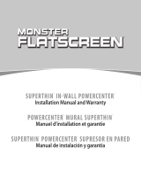 Monster FlatScreen SuperThin In-Wall PowerCenter 200 Manuel utilisateur