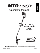 MTD PRO MP426CS Manuel utilisateur