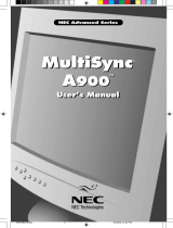 NEC A900 Manuel utilisateur