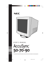 NEC AccuSync 70 Manuel utilisateur