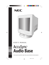 NEC NEC Display Solutions USER'S MANUAL AccuSync Manuel utilisateur