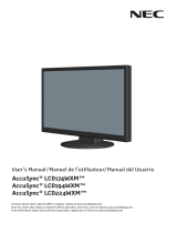NEC AccuSync LCD194WXM Manuel utilisateur