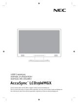NEC LCD19WMGX Manuel utilisateur