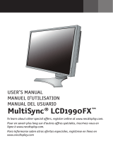 NEC LCD1990FXP Manuel utilisateur