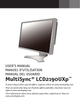 NEC LCD2190UXP-BK Le manuel du propriétaire