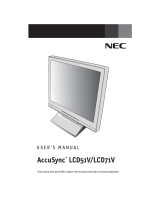 NEC LCD71V Manuel utilisateur