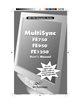 NEC MultiSync FE1250 Manuel utilisateur