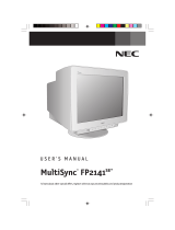 NEC MultiSync FE700+ Manuel utilisateur
