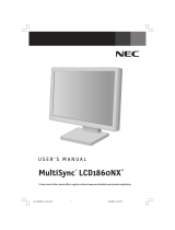NEC LCD1860NX Manuel utilisateur