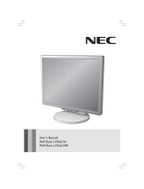 NEC LCD1970V-BK - MultiSync - 19" LCD Monitor Manuel utilisateur