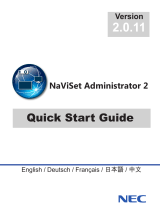 NEC NaViSet Administrator Guide de démarrage rapide