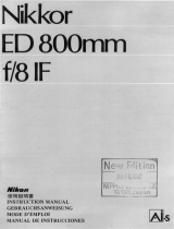 Nikon NIKKOR ED 800MM F/8 IF Manuel utilisateur