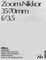 Nikon AI-S -NIKKOR 35-70MM F/3.5 Manuel utilisateur