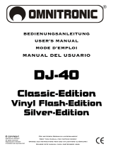 Omnitronic DJ-40 Manuel utilisateur