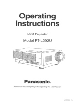 Panasonic PT-L292U Manuel utilisateur