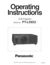 Panasonic PT-L592U Manuel utilisateur