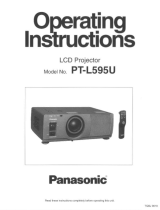 Panasonic PT-L595U Manuel utilisateur