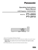 Panasonic PT-LB1U Manuel utilisateur