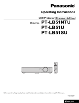 Panasonic PT-LB51NTU Manuel utilisateur