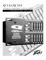 Peavey Q 131/Q 231 Stereo Graphic Equalizer Manuel utilisateur