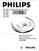 Philips AZ 7187 Le manuel du propriétaire