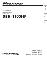 Pioneer DEH-1100MP Manuel utilisateur