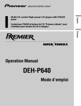 Pioneer DEH-P640 Manuel utilisateur