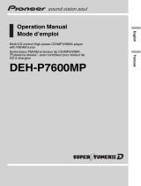 Pioneer DEH-P7600MP Manuel utilisateur