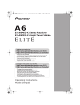 Pioneer ELITE SX-A6MK2-K Manuel utilisateur