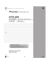 Pioneer HTS-260 Manuel utilisateur