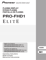 Pioneer Elite PRO-FHD1 Manuel utilisateur