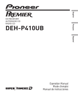 Pioneer Premier DEH-P410UB Manuel utilisateur