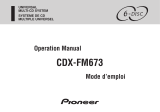 Pioneer CDX-FM673 Manuel utilisateur