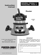 Porter-Cable 100 Manuel utilisateur