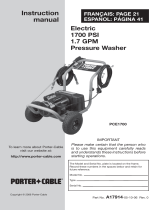 Porter-Cable PCE1700 Manuel utilisateur