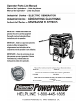 Coleman Powermate PC0610023 Manuel utilisateur