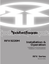 Rockford Fosgate RFX9220M Manuel utilisateur