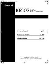 Roland KR103 Le manuel du propriétaire