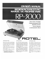 Rotel RP-3000 Le manuel du propriétaire