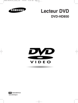 Samsung DVDHD850 Manuel utilisateur
