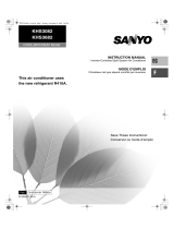 Sanyo COOL/DRY/HEAT KHS3682 Manuel utilisateur